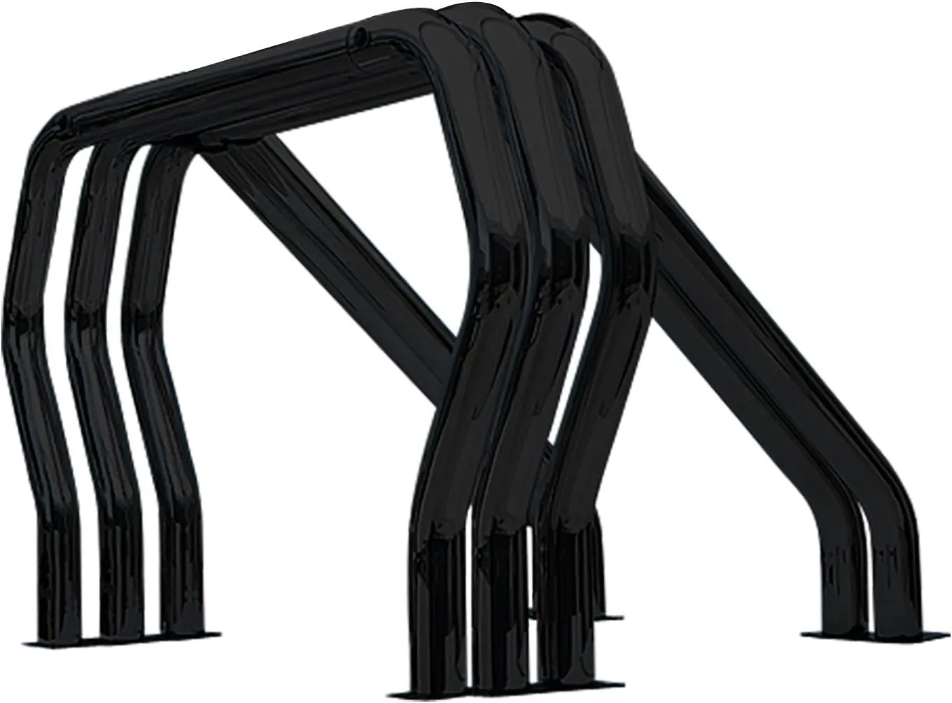 Go Rhino Bed Bar Complete Kit - Triple Bar/Double Kicker | Mild Steel, Black | 9009560TDB | Fits 1988-1998 Chevrolet/GMC C/K Series w/Short or Long Bed and Other Vehicles (See Description)