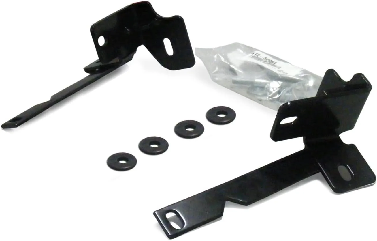 Go Rhino Mounting Bracket Kit for RC2 Bull Bar | Mild Steel, Textured Black | 55545 | Fits 2016-2023 Toyota Tacoma (Excludes Dynamic Laser Cruise Control/Toyota Safety Sense/TRD)