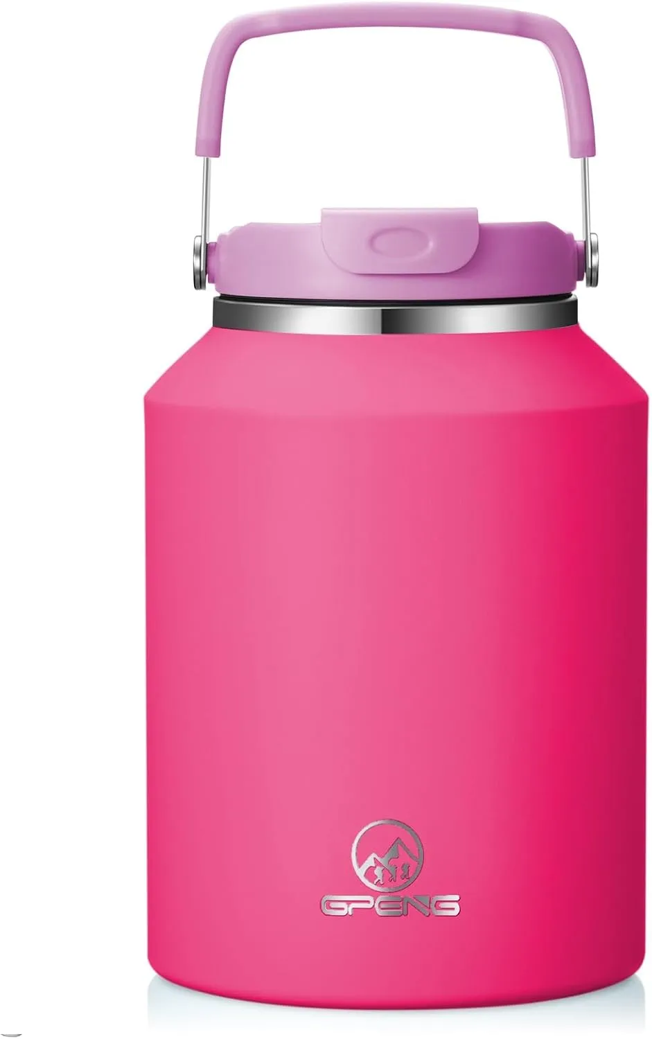 Gpeng 40 oz Tumbler with Handle, Water Bottles with Straw Lid, Insulated Stainless Steel Travel Mug Cup Holder Friendly, Keep Drinks Cold or Hot for 48  Hours