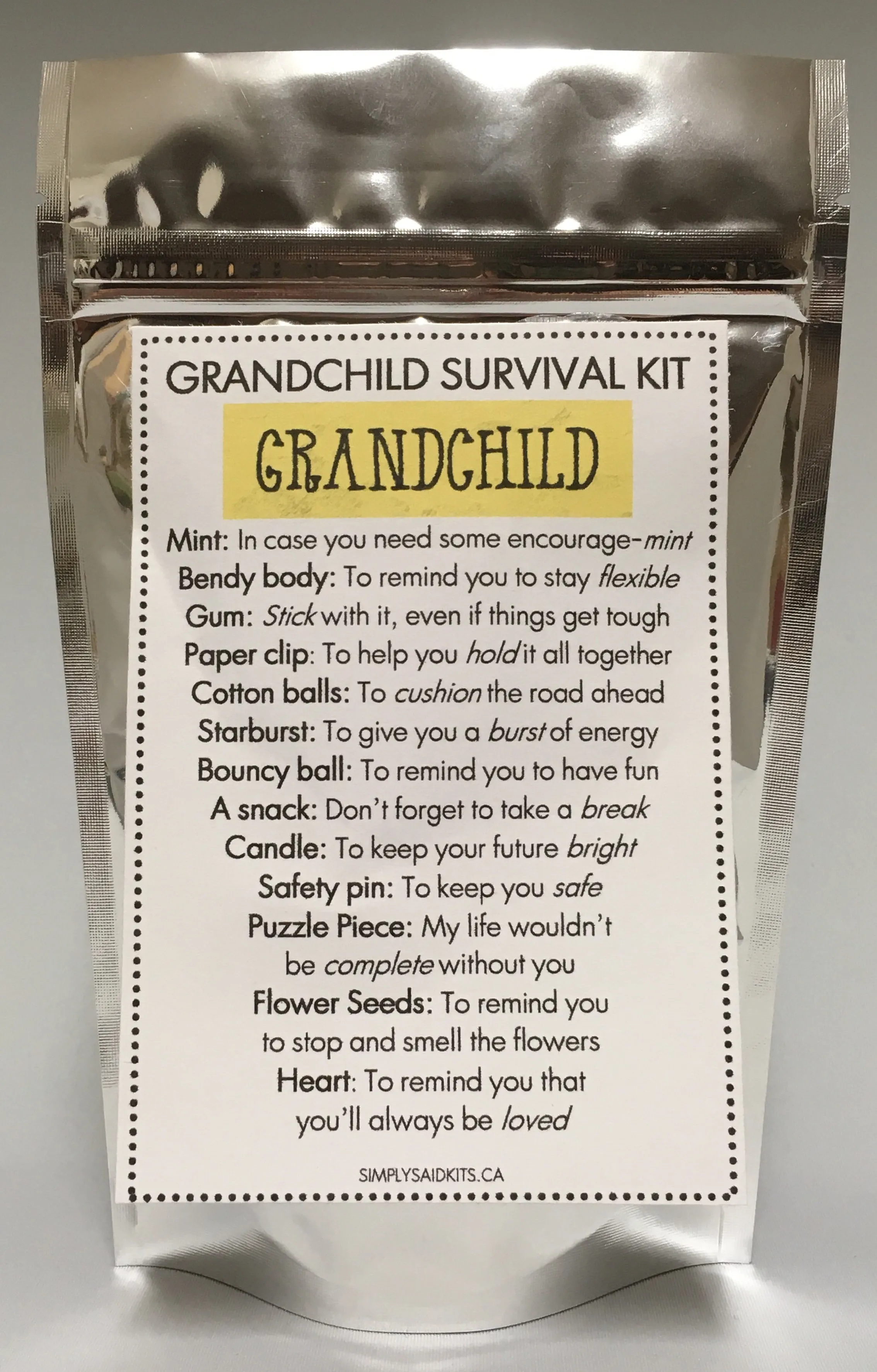 Grandchild's Survival Kit