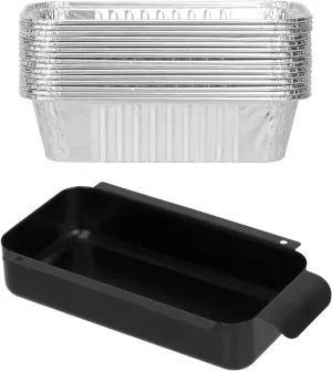 Grease Pan for Charbroil 9328812P06 G416-0015-W1 Grease Catcher with 15-Pack Aluminum Disposable Drip Pan for Charbroil Performance 463331221 463365021 and More