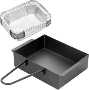 Grill Drip Pan for Nexgrill 720-0830H,Grease Catcher Cup for Nexgrill 720-0830X 720-0830H 720-0888 720-0888S 720-0896B 720-0896 CGG-7400,Nexgrill Grease Drip Tray with 15-Pack Disposable Foil Liners