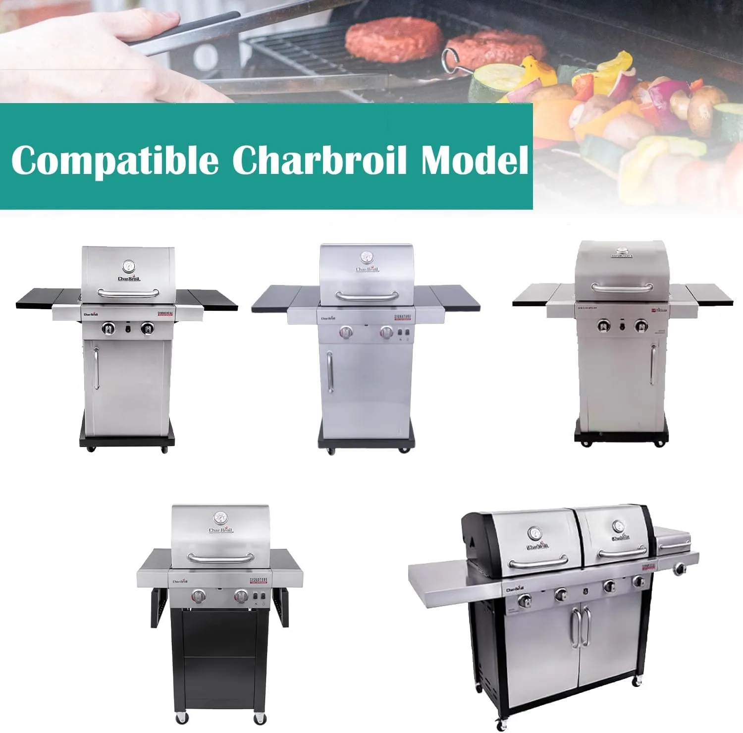 Grill Griddle Insert for Charbroil TRU-Infrared 463644220 463632320 463675016 463644220 G362-2100-W1, Cooking Griddle Replacement for Charbroil 463245518 463675016P1
