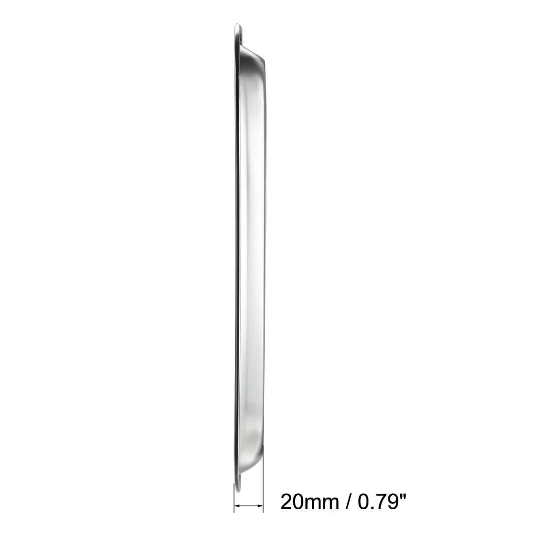 Grill Pan Stainless Steel Tray Hotel Tableware Rectangular Barbecue Grilling Plate Part