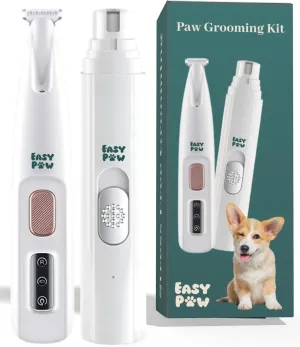 Grooming Kit - Paw Grooming Kit for Dogs - Electric Paw Trimmer & Nail Grinder