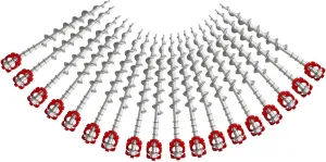 Ground Anchors Aluminum Tent Stakes Heavy Duty Tent Anchors for Swing Set Anchors Screw in kit for Securing Animals,Tents, Canopies, Sheds,Amusement Facilities,Swing Sets Outdoor-18 Packs