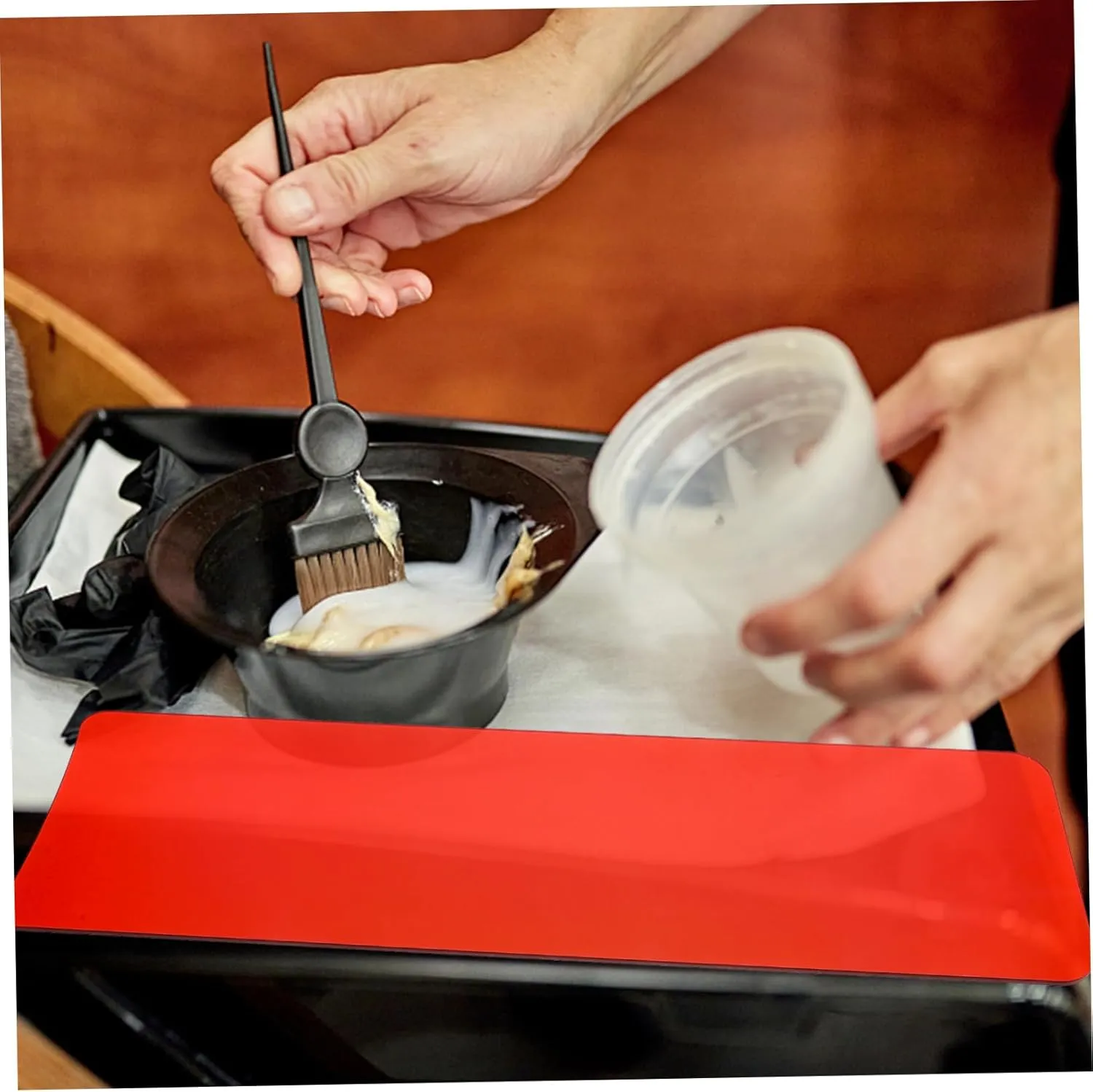 Hair Dye Coloring Board and Highlighting Tool for Home and Salon Use Includes Hair Dye Brush and Bowl Hairdressing Supplies for Easy Coloring and Highlighting
