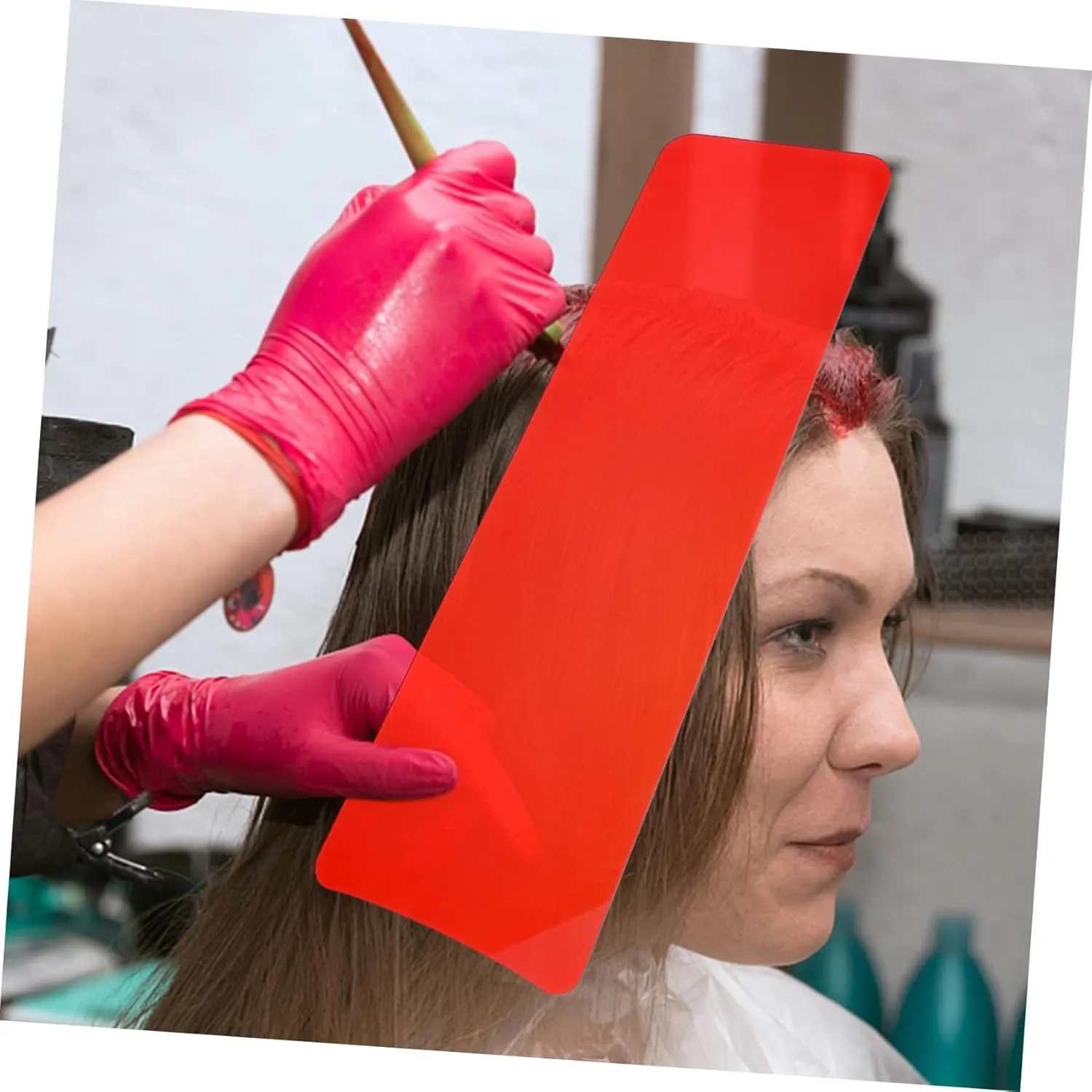 Hair Dye Coloring Board and Highlighting Tool for Home and Salon Use Includes Hair Dye Brush and Bowl Hairdressing Supplies for Easy Coloring and Highlighting
