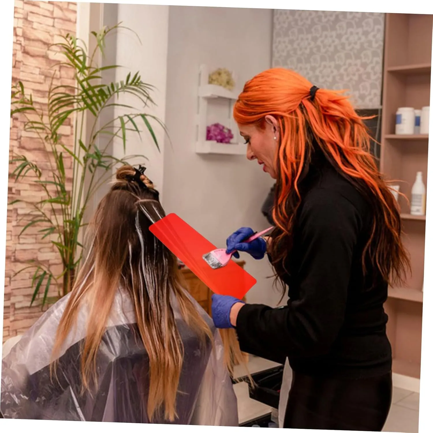 Hair Dye Coloring Board and Highlighting Tool for Home and Salon Use Includes Hair Dye Brush and Bowl Hairdressing Supplies for Easy Coloring and Highlighting