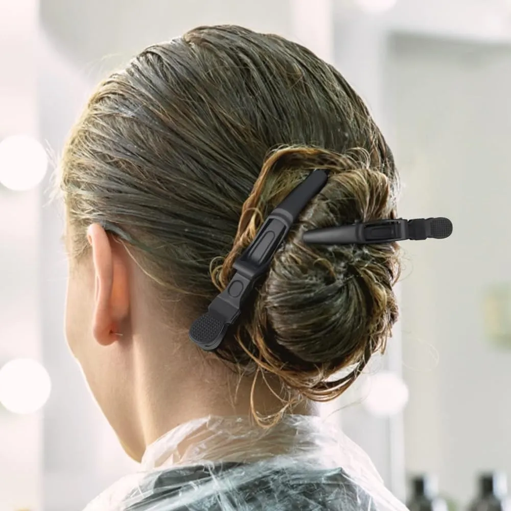 Hair Extension Holder Kit Matte Black Boar Bristle Hair Brush Stainless Steel Hair Hangers Display Braiding Hair Hair Styling Tool Tape in Hair Extension Tool Kit Salon Accessories