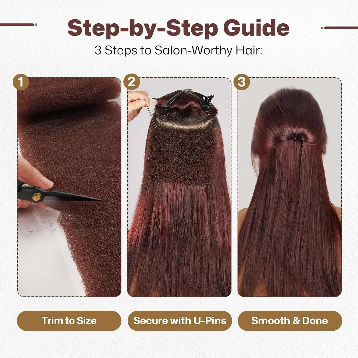 Hair Sponge for Updo | Hair Bumps for VolumeI Insert Maker | Hair Padding Filler Pads & Undetectable Updo Tool | Includes Bobby Pins, U Shape Hair Pin, Comb and Plastic Clips