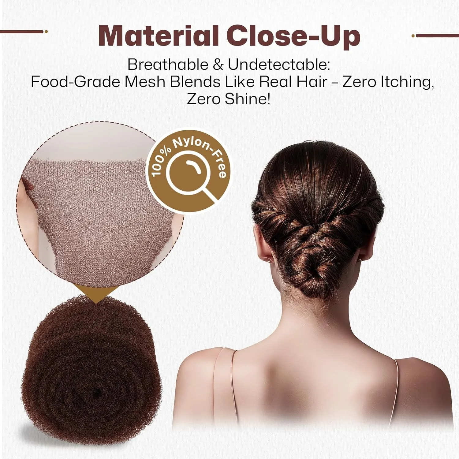 Hair Sponge for Updo | Hair Bumps for VolumeI Insert Maker | Hair Padding Filler Pads & Undetectable Updo Tool | Includes Bobby Pins, U Shape Hair Pin, Comb and Plastic Clips
