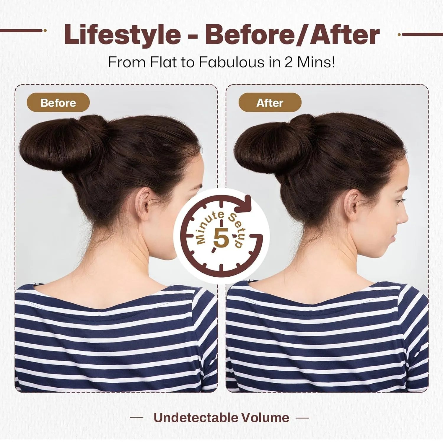 Hair Sponge for Updo | Hair Bumps for VolumeI Insert Maker | Hair Padding Filler Pads & Undetectable Updo Tool | Includes Bobby Pins, U Shape Hair Pin, Comb and Plastic Clips