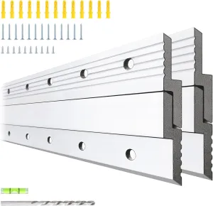 Heavy Mirror Mounting Hardware Mirror Hanger Z Clips 41 Inch 2 Pairs French Cleat Aluminum Alloy Mirror Picture Frame Hanging Kit Mirror Brackets for Wall Mounting Heavy Duty 350LB Max Load
