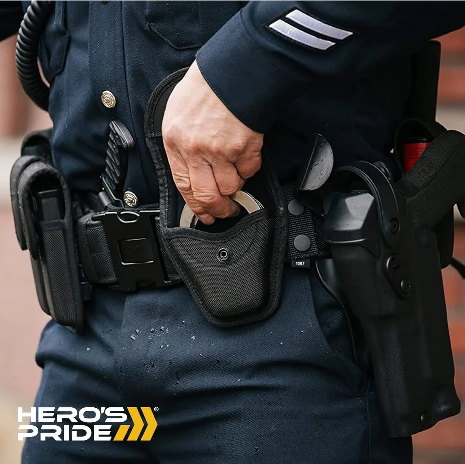 Hero's Pride Ballistic Duty Gear Rig Kit Box | 7-in-1 Security Utility Belt for Law Enforcement, Security Guards | Medium (28-34")