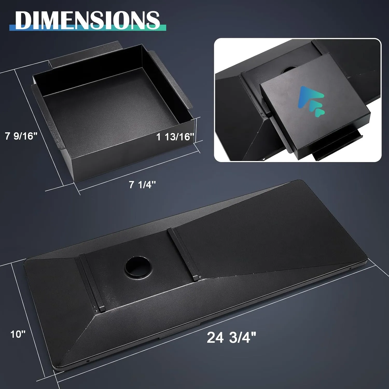 Hiorucet Grill Drip Pan Parts for Char-Griller 5050, 5650, 5072 Gas Grill Model, Grease Tray with Catch Pan, Heat Plate Tent, Burner Tubes, Ignitor, Hanger Brackets for Chargriller Replacement Parts.