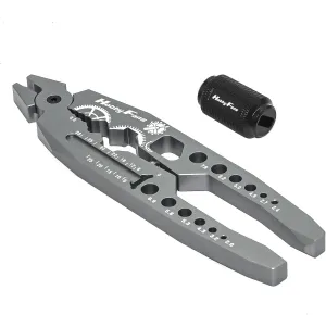 Hobby Fans Metal Shock Absorber Pliers Rod Ball Clamp & Ball Joint Wrench Multi-Function RC Tool Combo Set for 1/8 1/10 RC Car, Titanium