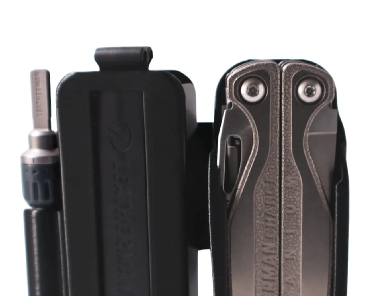 HoldMyGear Sheath compatible with the Charge multitool and Bit Kit Extender Ratchet Driver accessory tools not included - 1.75" Belt Clip (Charge)