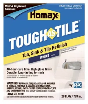 Homax Tough As Tile Gloss White Tub and Tile Refinishing Kit 26 oz.