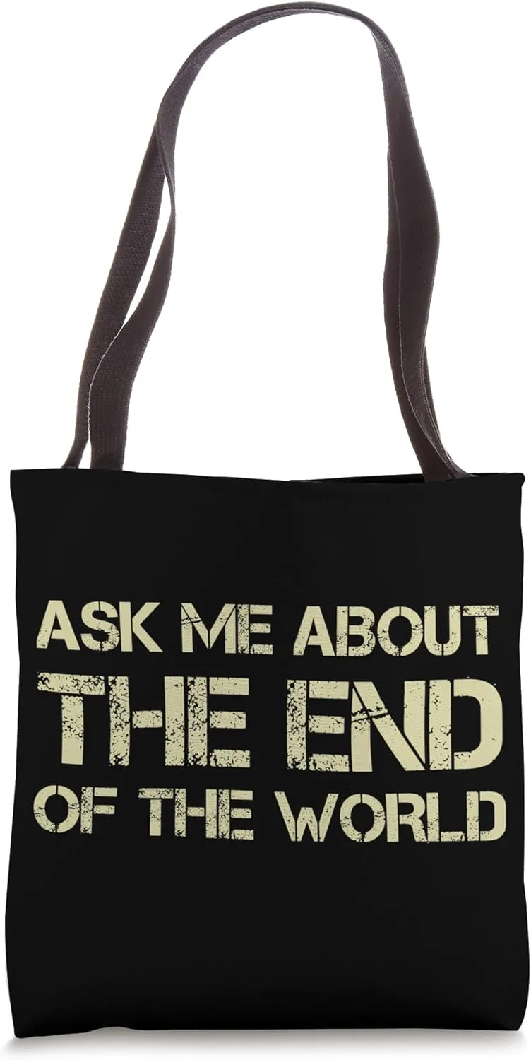 Homesteader Doomsday Prepper Funny Homesteading Tote Bag
