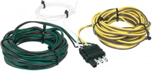 Hopkins Towing Solutions 48245 4 Wire Flat 20' Trailer End Y-Harness, 20 Feet
