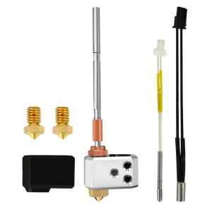 Hotend for Prusa I3 MK4/XL Print Head Heater Block 0.4MM 24V 40W Heating Cartridge Thermistor Silicone Cover Extruder Kit Printhead with Extra 2 Pack Brass Nozzles