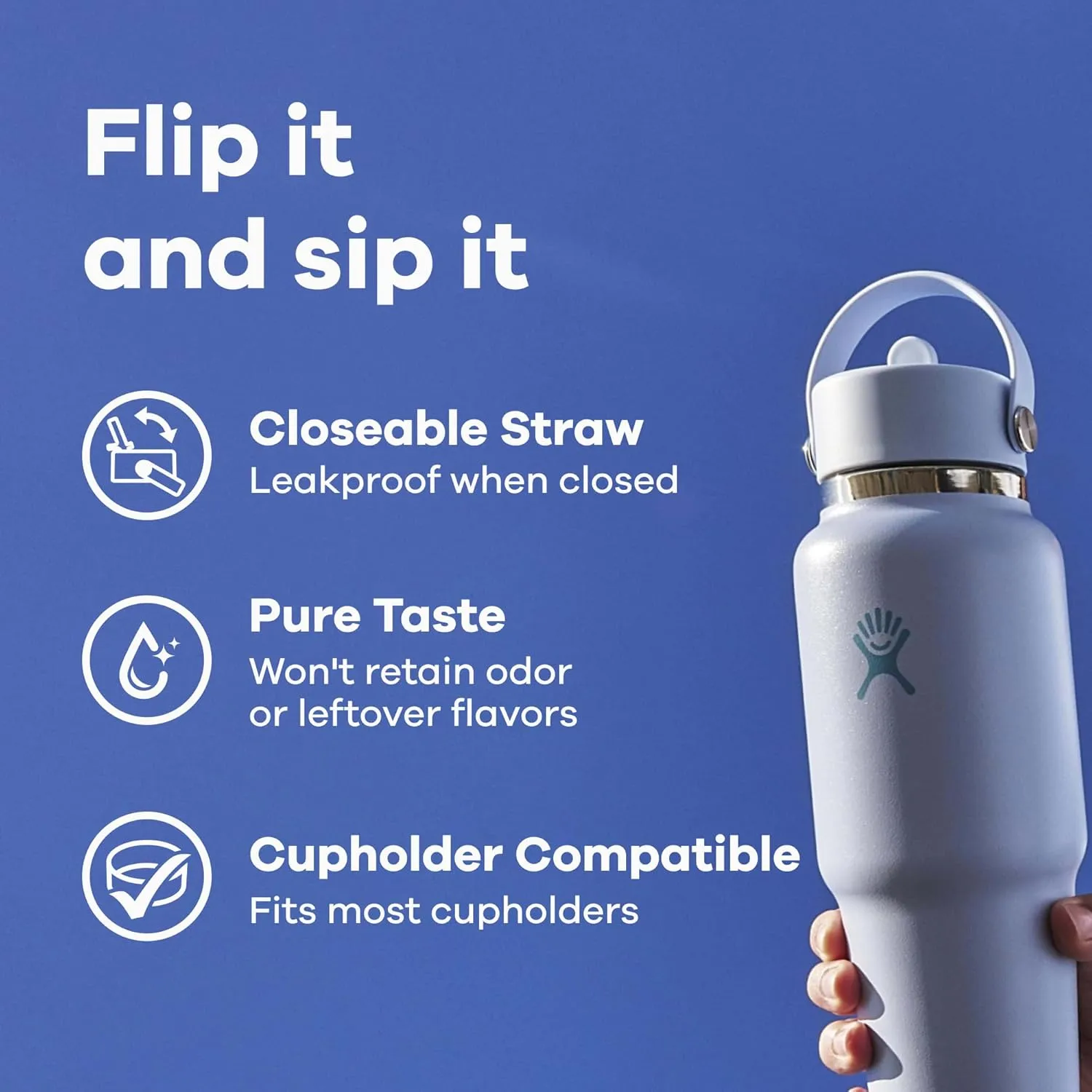 Hydro Flask 32 Oz Wide Flex Straw Travel Bottle Surf