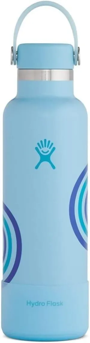 Hydro Flask Water Bottle 621 ml (21 oz), Refill For Good Edition, Stainless Steel & Vacuum Insulated, Standard Mouth with Leak Proof Flex Cap, Geyser