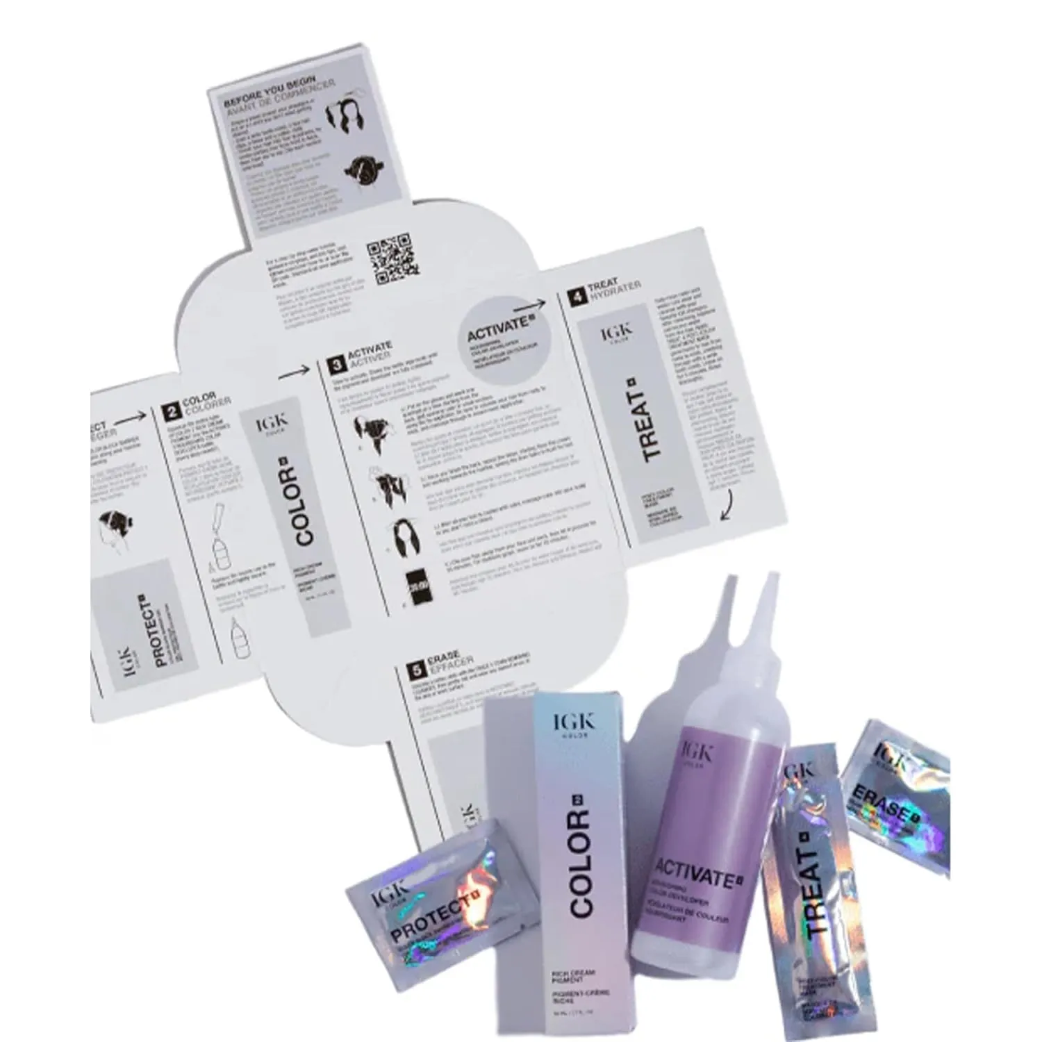 IGK Permanent Hair Color Kit | 6N But First Coffee - Light Natural Brown | 100% Gray Color Coverage   Strengthen   Shine | Ammonia Free