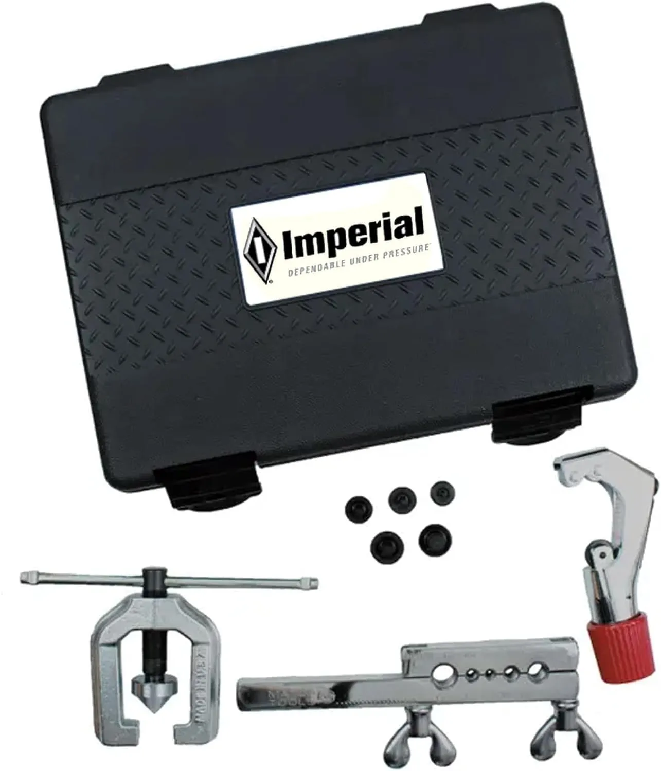 Imperial Tools 45-Degree Double Flaring Tool Set with Tubing Cutter, Compatible with MATCO Tools DFK93