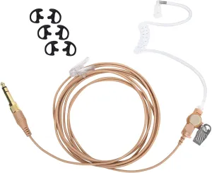 in-Ear IFB Earpiece 3.5mm in Ear Piece Cable Universal Monitor Kit Set Invisible Headset Anchor News Broadcasting Music TV Broadcaster for w/iPhone Telex,Clear-Com,Comrex,Lecstronics (Skin,Wired)
