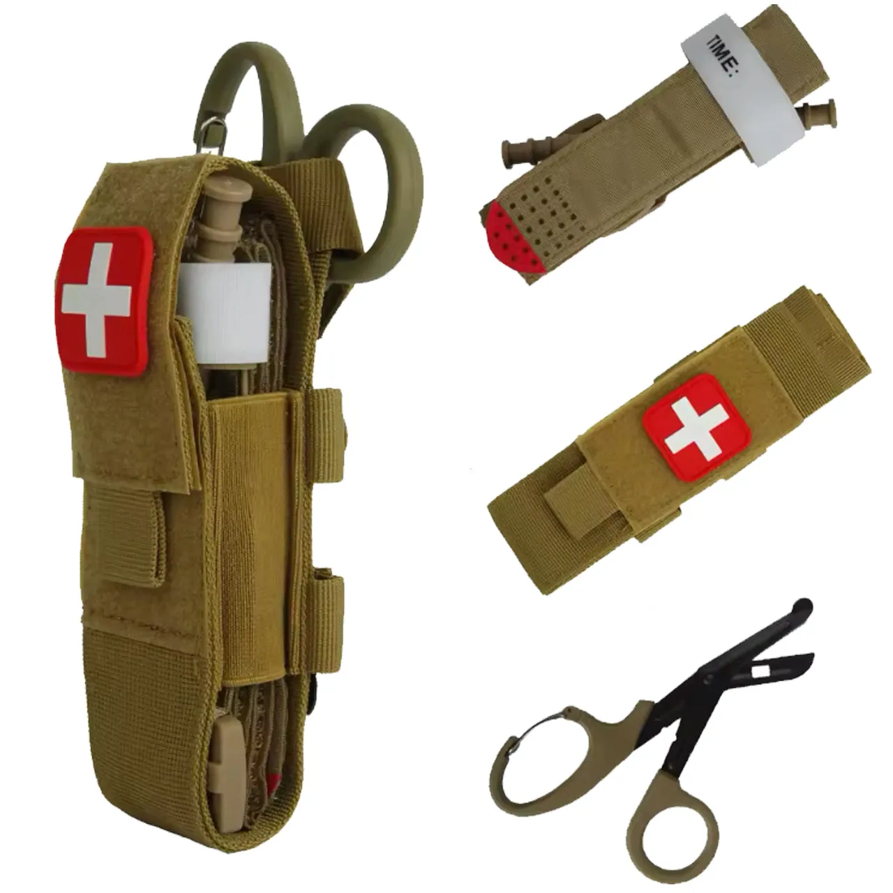 Individual Combat First Aid Tourniquet Bundle Coyote
