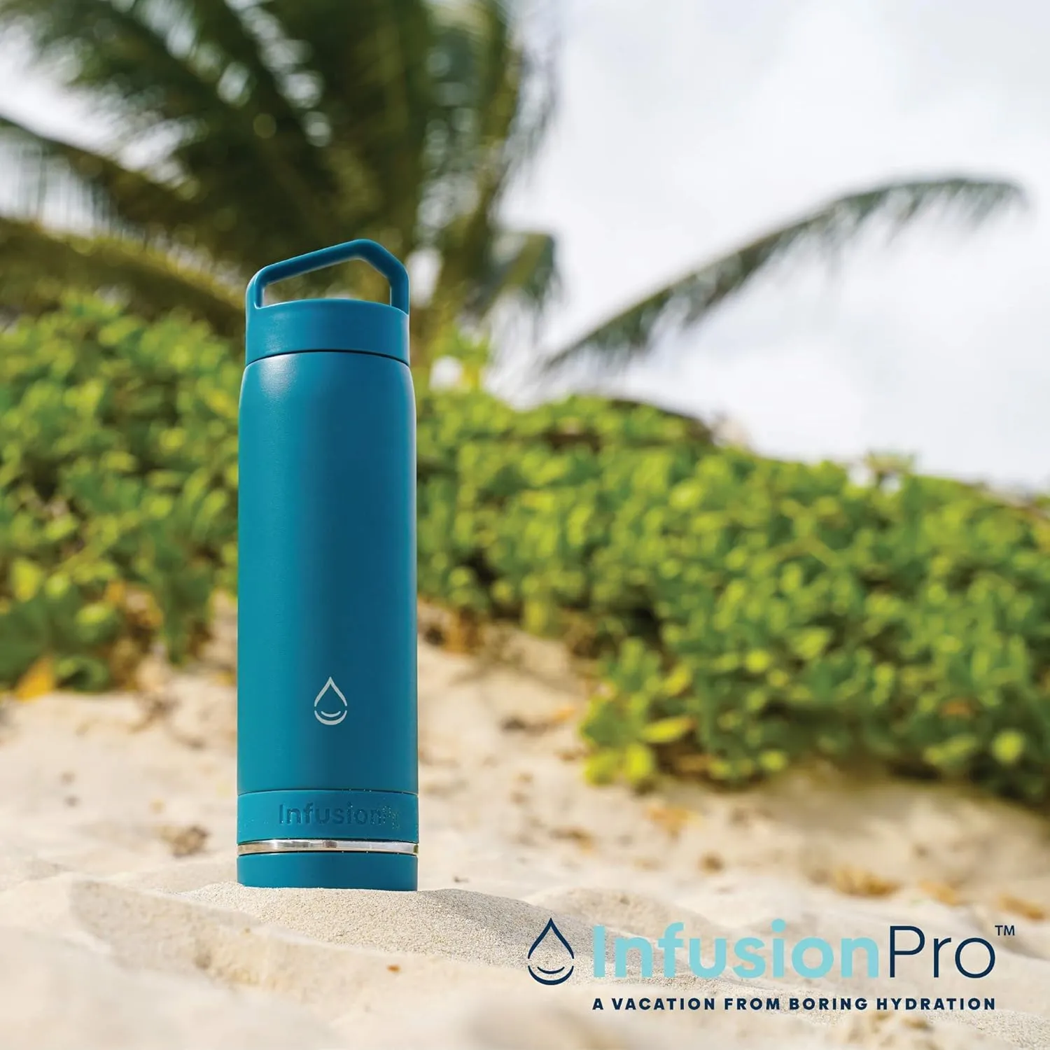 Infusion Pro Fruit Infuser Water Bottle - Vacuum Insulated (20 oz) Stainless Steel : Fruit Infusion Recipe eBook : Bottom Loading for More Flavor : Easy Cleaning : Great Gift