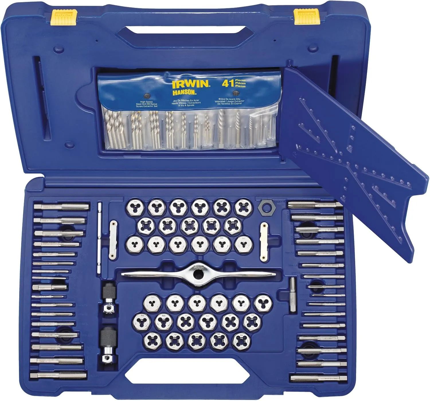 Irwin Tools 1841432 Performance Threading System Self-Aligning Deluxe Tap, Die and Drill Bit Set, 116-Piece