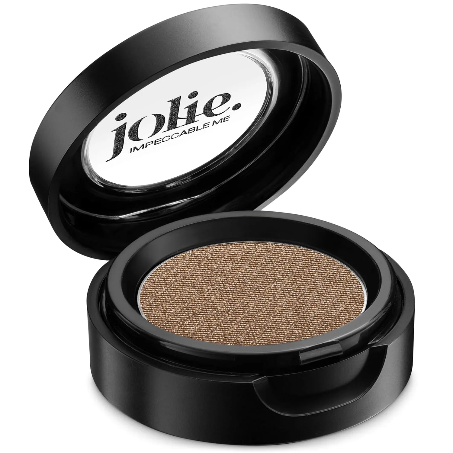 Jolie Cosmetics Powder Pressed Metallic Eyeshadows - Cruelty Free, Vegan, Single Pan Eyeshadow 1.48g Warm Neutrals (Caramel Apple)