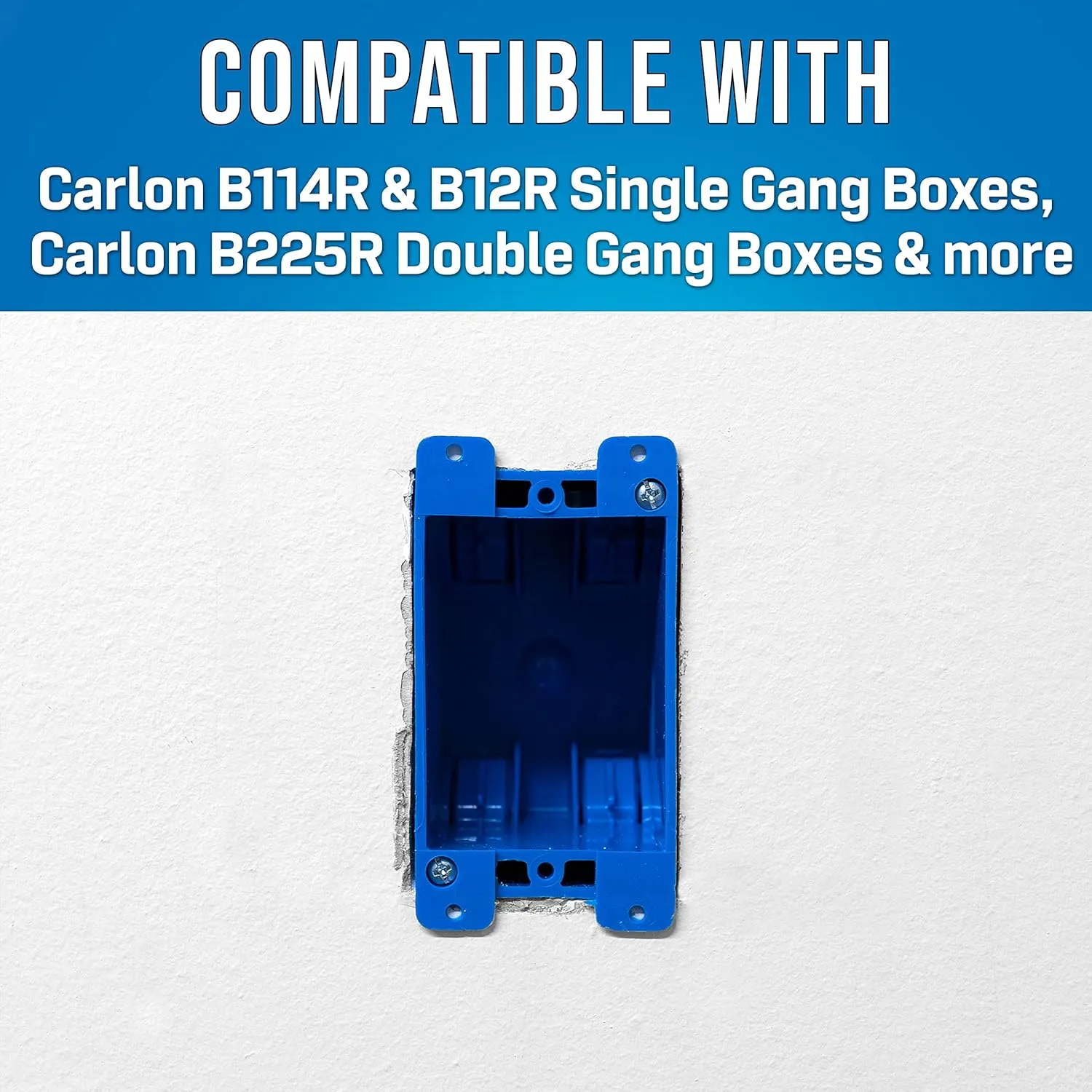 Jonard Tools EBW-412 Electrical Box Cutting Kit, Single Gang with Wall Template Leveler & Electrical Box Cutter Attachment