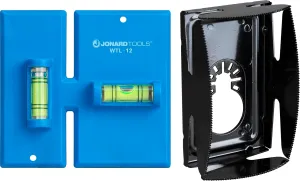 Jonard Tools EBW-412 Electrical Box Cutting Kit, Single Gang with Wall Template Leveler & Electrical Box Cutter Attachment