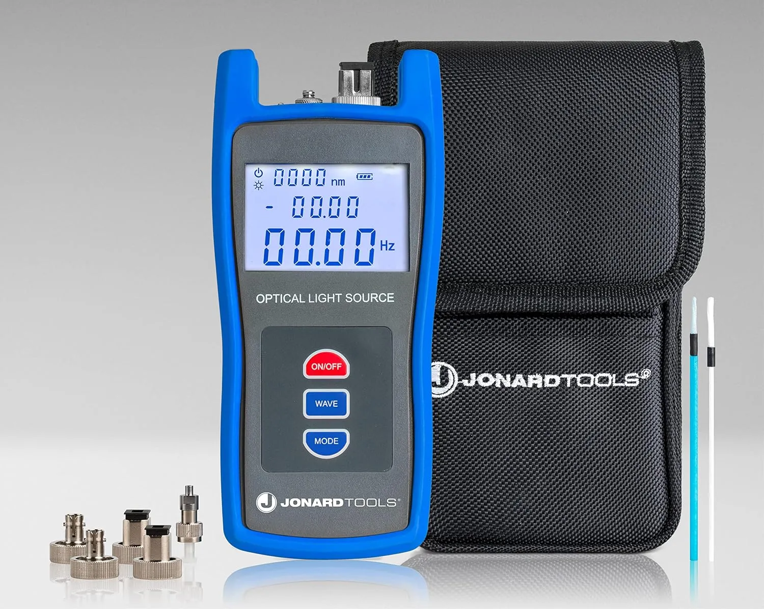 Jonard Tools FPL-5555 Fiber Power Meter (-50 to  26 dBm) w/Data Storage & SM/MM Optical Light Source Kit