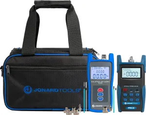Jonard Tools FPL-5555 Fiber Power Meter (-50 to  26 dBm) w/Data Storage & SM/MM Optical Light Source Kit