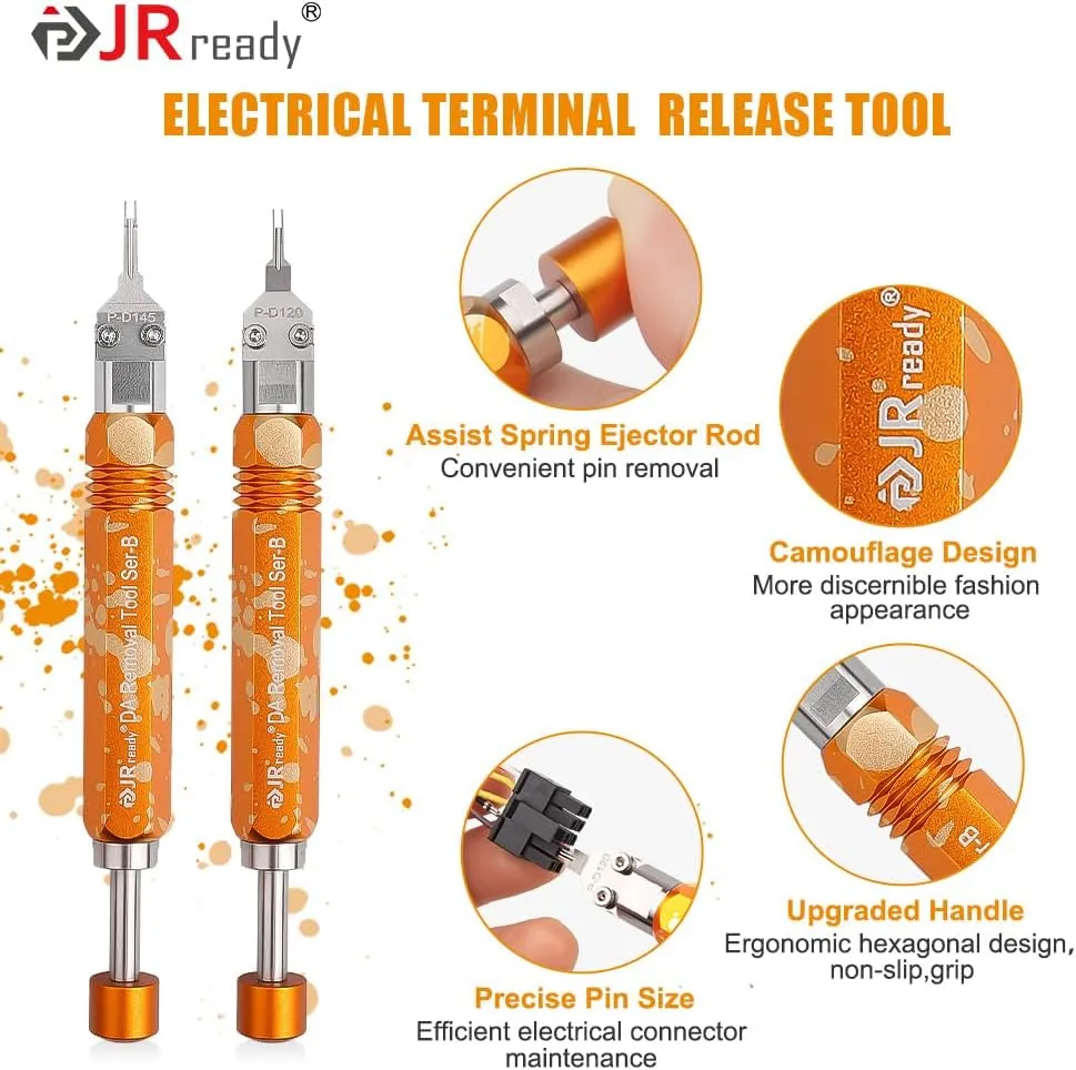 JRready ST5262 2Pcs Molex Pin Extractors Terminal Release Tool Kit for Molex MX3.0 Male/Female Terminals Extraction Tool for Micro-Fit Terminals Pin Removal Tool Kit