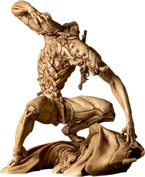 Kaiyodo Artplastic ARTPLA SCULPTURE WORKS Evangelion Unit 2 Beast 2nd Form The Beast Geofront Blood Fight, Beige Color Ver., Total Height Approx. 6.7 inches (170 mm), Non-scale, Unpainted, Plastic