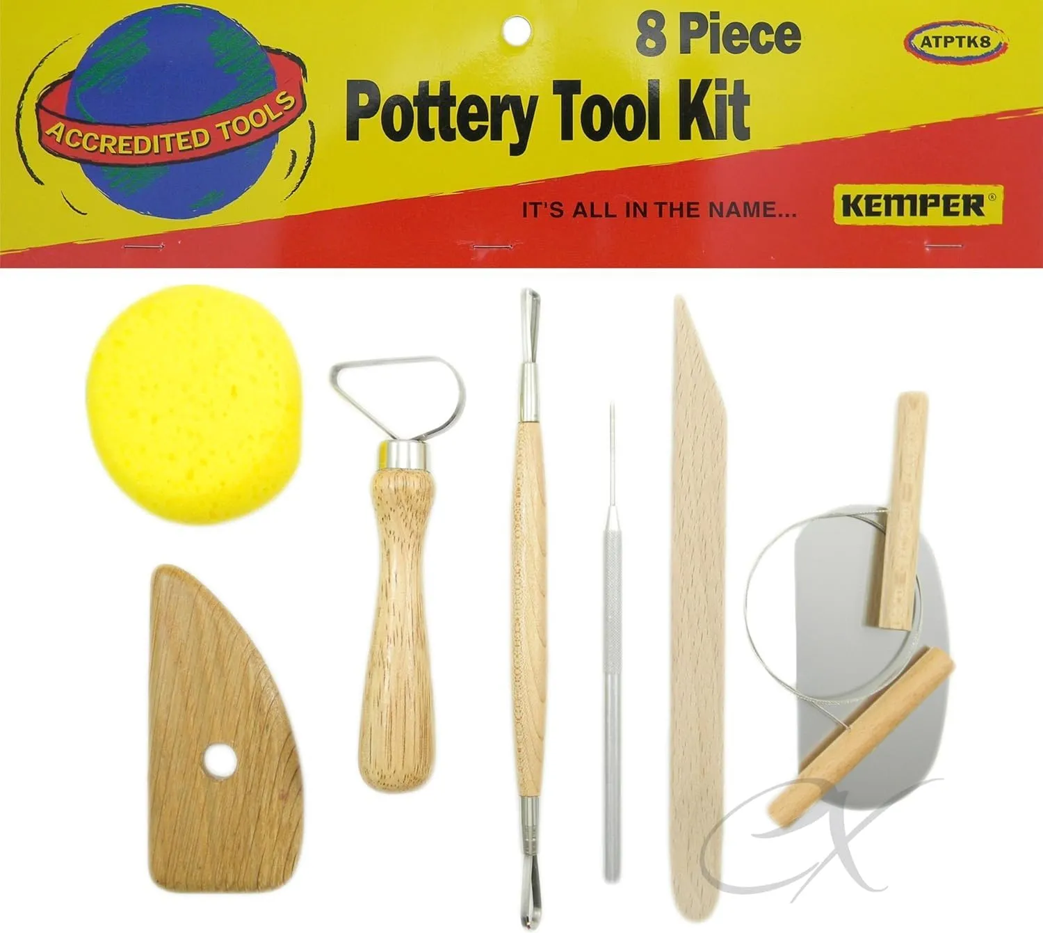 Kemper Pottery Tool Kit: The Original 8-Piece Pottery Tool Set