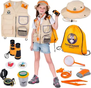Kids Explorer Kit with Safari Vest & Hat for 3-12 Year Old Boys & Girls - Safari Costume Kids, Zoo Keeper, Paleontologist, Bug Kit & More - Giftable STEM Outdoor Explorer Kit for Kids   Bug Ebook