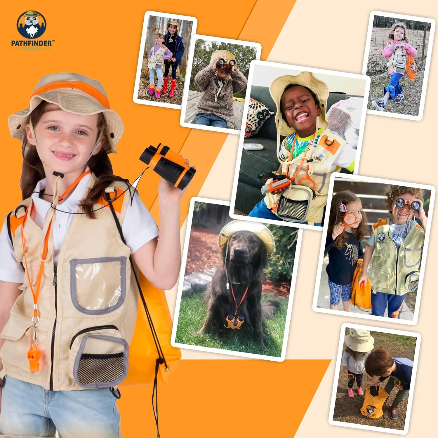 Kids Explorer Kit with Safari Vest & Hat for 3-12 Year Old Boys & Girls - Safari Costume Kids, Zoo Keeper, Paleontologist, Bug Kit & More - Giftable STEM Outdoor Explorer Kit for Kids   Bug Ebook