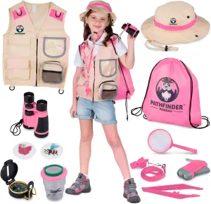 Kids Explorer Kit with Safari Vest & Hat for 3-12 Year Old Boys & Girls - Safari Costume Kids, Zoo Keeper, Paleontologist, Bug Kit & More - Giftable STEM Outdoor Explorer Kit for Kids   Bug Ebook
