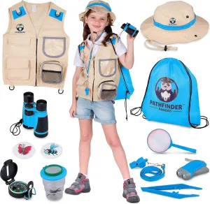 Kids Explorer Kit with Safari Vest & Hat for 3-12 Year Old Boys & Girls - Safari Costume Kids, Zoo Keeper, Paleontologist, Bug Kit & More - Giftable STEM Outdoor Explorer Kit for Kids   Bug Ebook