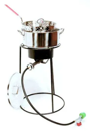 King Kooker Tall Fish Fryer Stainless Steel