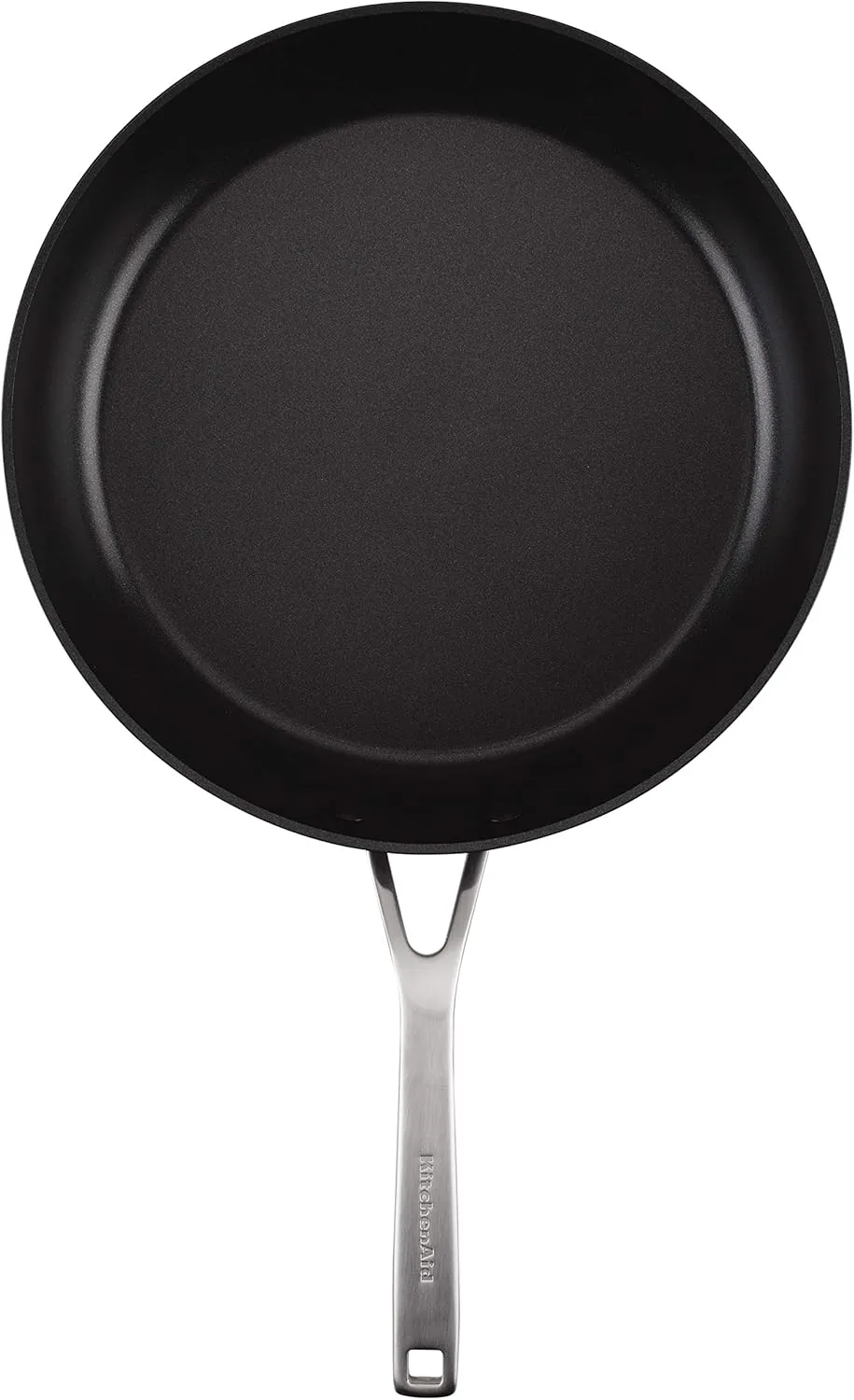 KitchenAid Hard Anodized Induction Nonstick Fry Pan/Skillet with Lid, 12.25 Inch, Matte Black