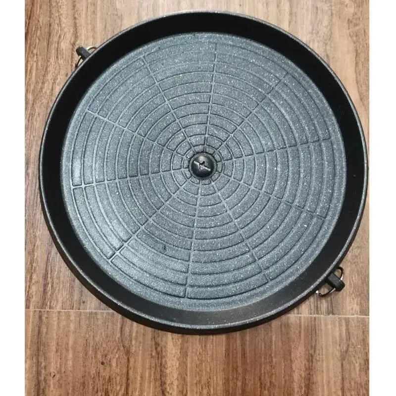 Korean Grill Pan - Non-Stick Smokeless BBQ Tray for IndoorOutdoor Use