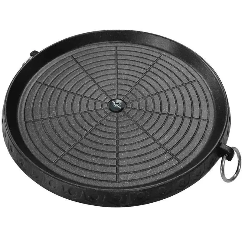 Korean Grill Pan - Non-Stick Smokeless BBQ Tray for IndoorOutdoor Use